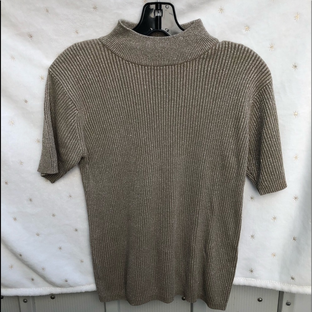 Metallic sweater top!